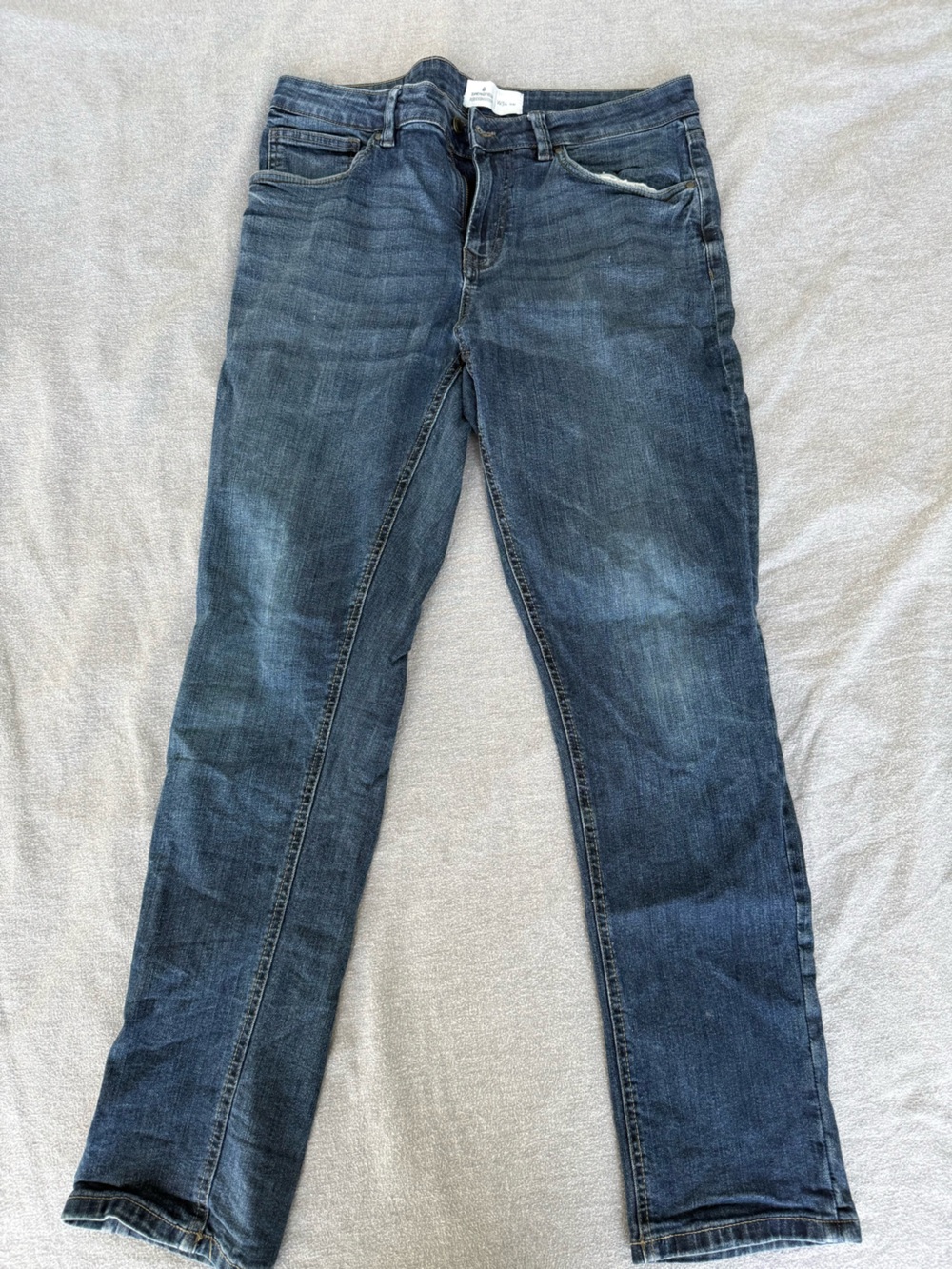 Slim Straight Men's Jeans in Washed Blue